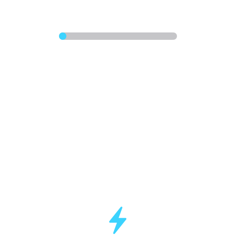 Device widget showing battery level