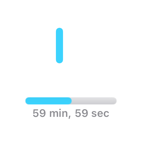 Today widget with daily stats and countdown